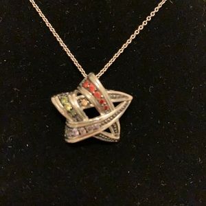 Multi color Star necklace